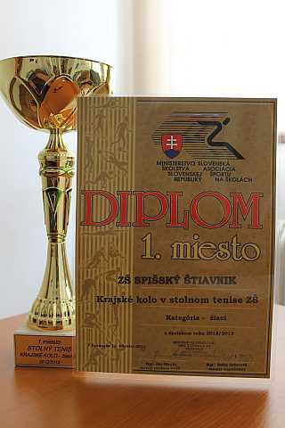 1.miesto v krajskom kole 