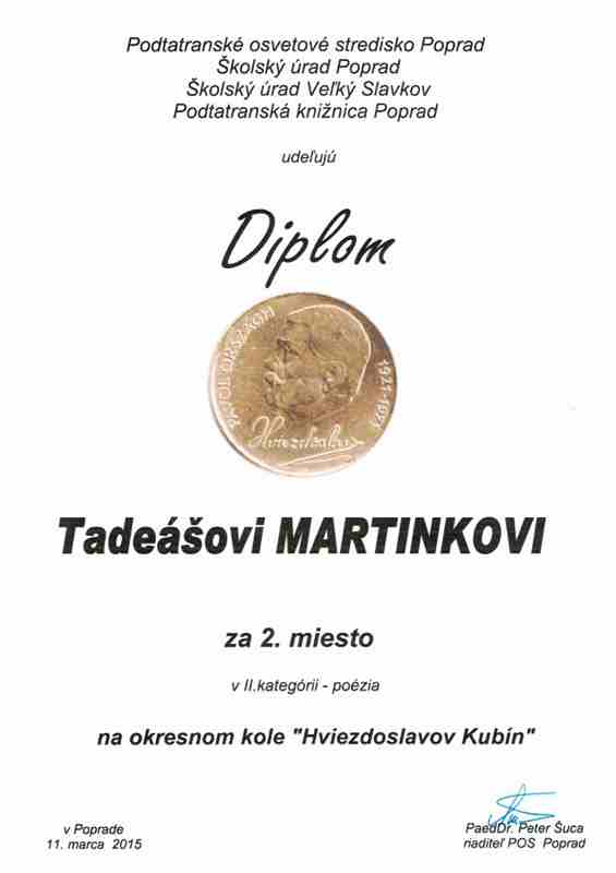 Hvieydoslavov Kubín 2015