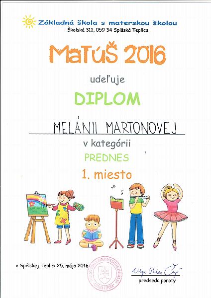 Matúš 2016 Matúš 2016