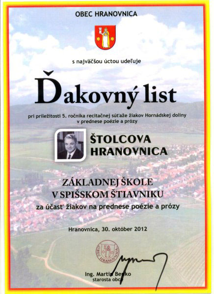 Víťazi súťaže v prednesa poézie a prózy